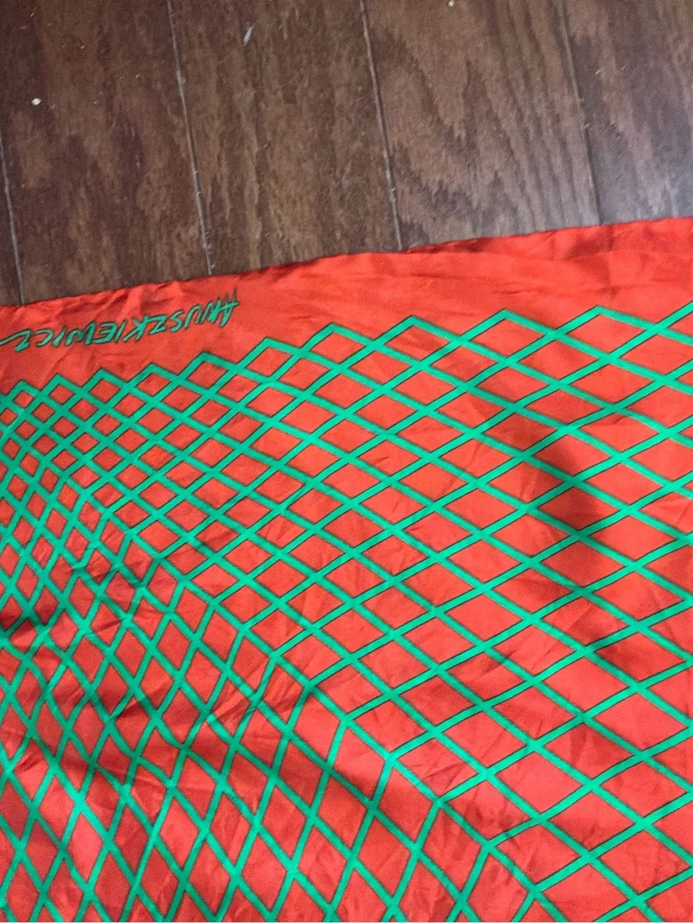 Rare vintage ..ANUSZKIEWICZ..large silk scarf